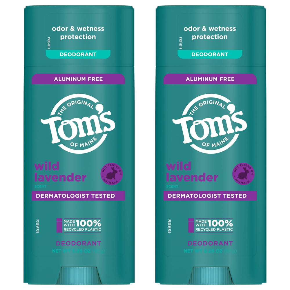 Tom's of Maine lavanda y bergamota naturales, aroma fresco y sutil