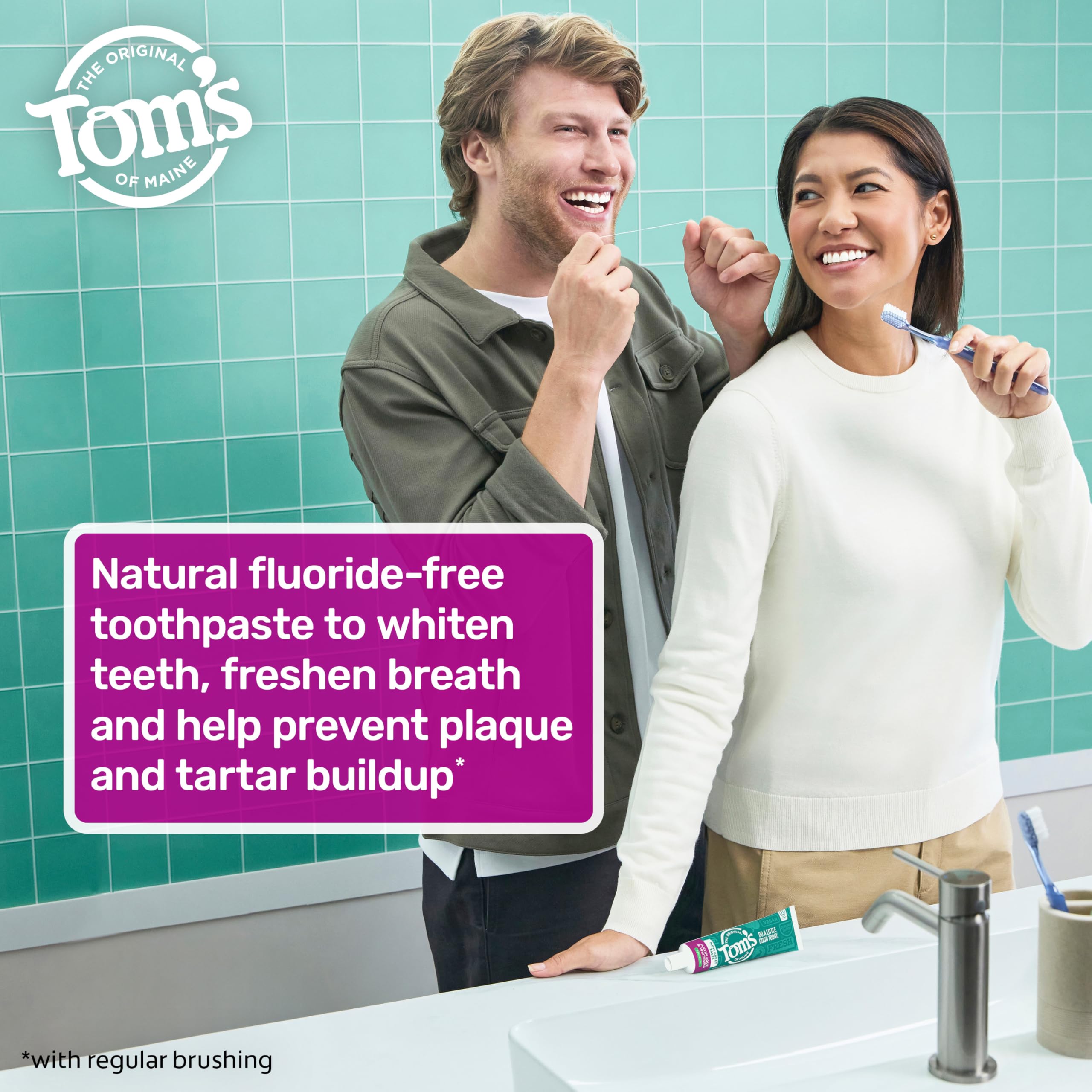Tom's of Maine pack de tres tubos ideal para familias y ahorro