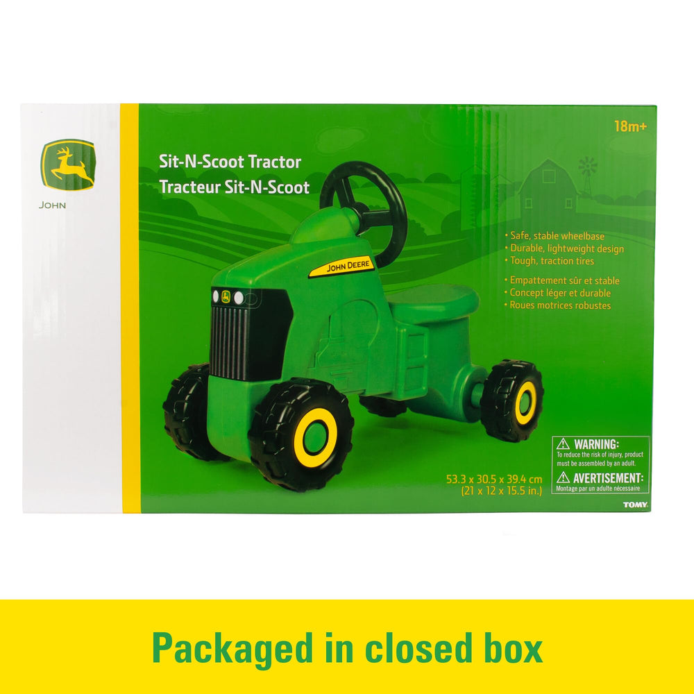 TOMY John Deere etiqueta oficial que confirma licencia auténtica