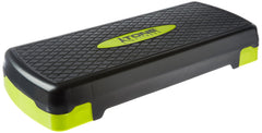 Tone Fitness aerobic step front view showing stable base and bright yellow color for visibility