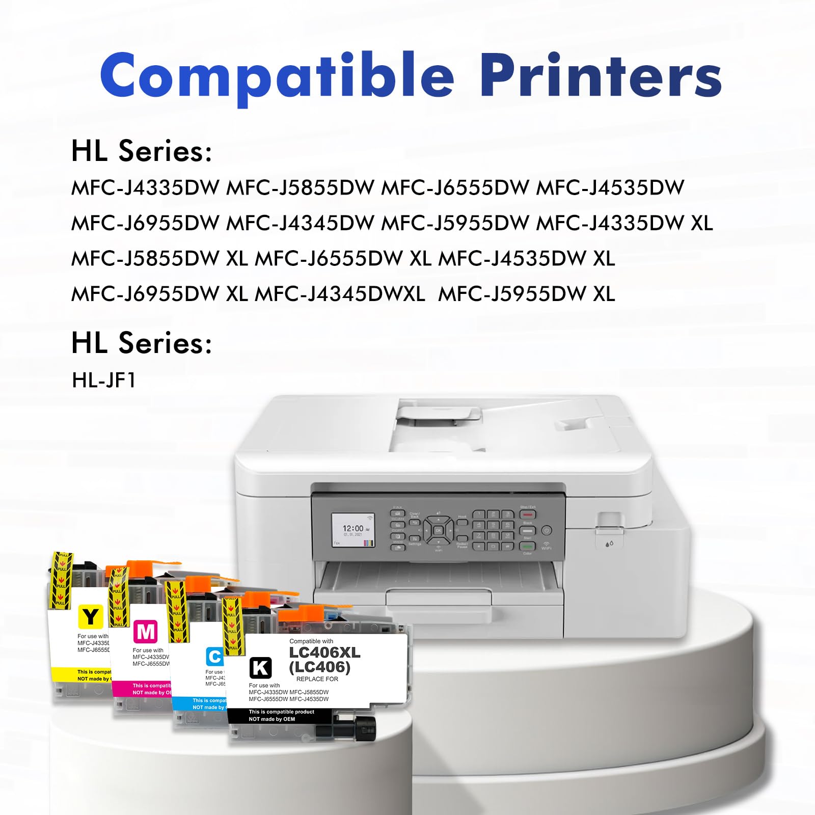 Toner Bank primer plano del chip del cartucho resaltando compatibilidad