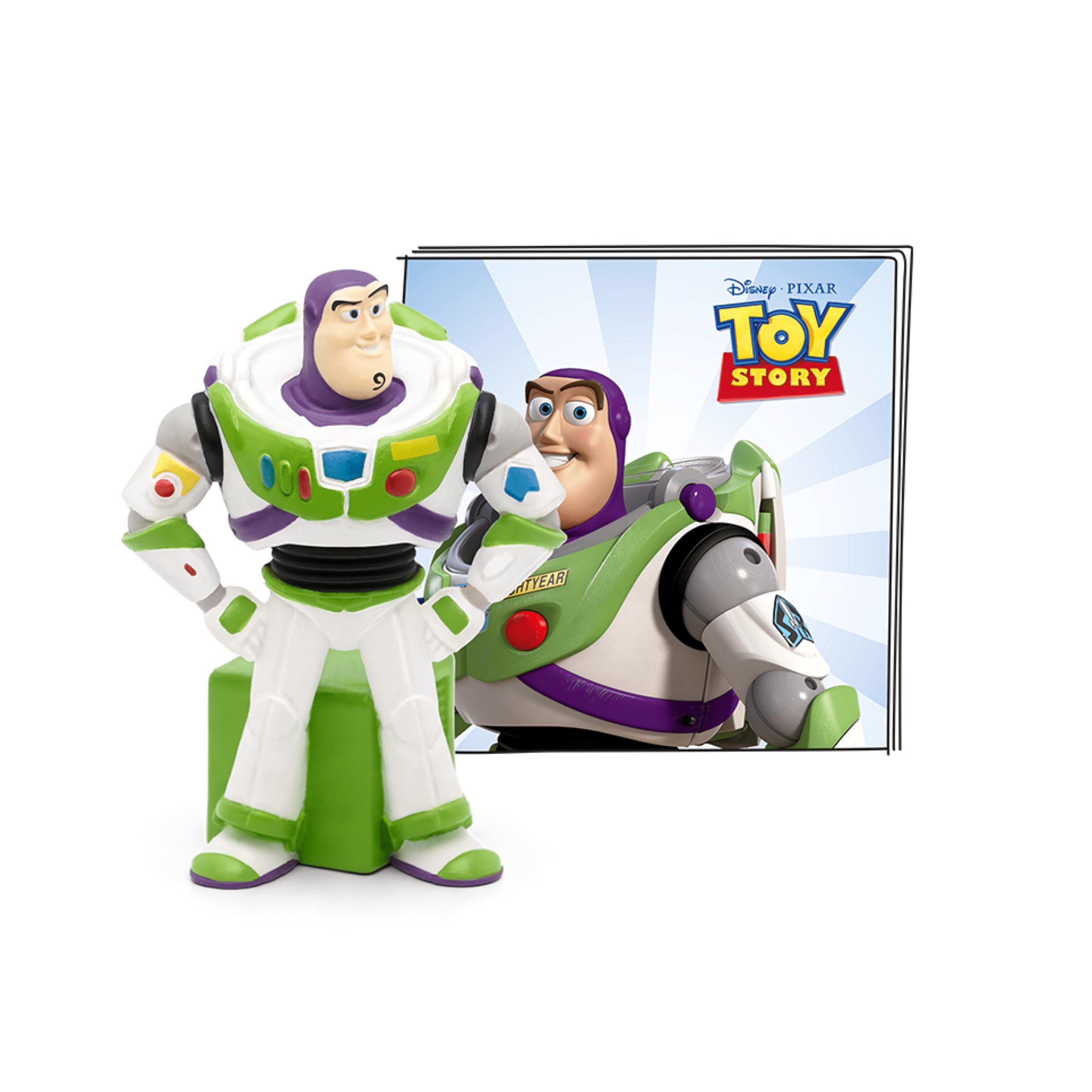 Tonies Buzz Lightyear vista frontal mostrando diseño coleccionable y robustez