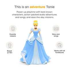 Tonies Cinderella primer plano de la figura resaltando agarre fácil