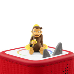 Tonies Curious George primer plano de textura y materiales duraderos