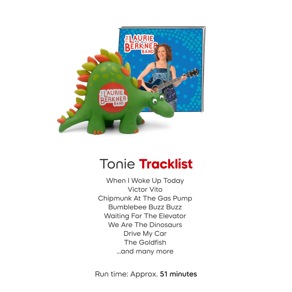 Tonies Laurie Berkner en ambiente de juego familiar fomentando canto y movimiento