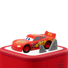 Tonies Lightning McQueen detalle de pintura que muestra acabado duradero y atractividad