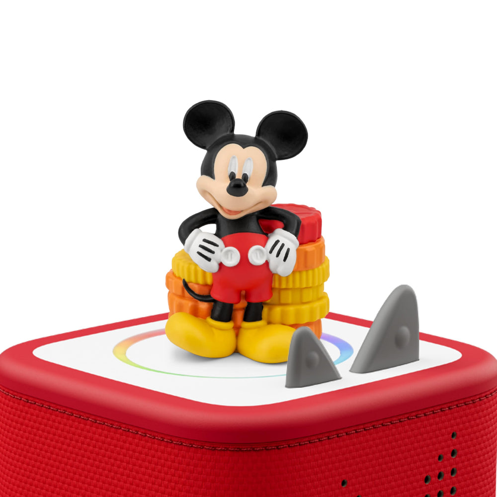 Tonies Mickey primer plano del rostro que ilustra calidad y detalle seguro