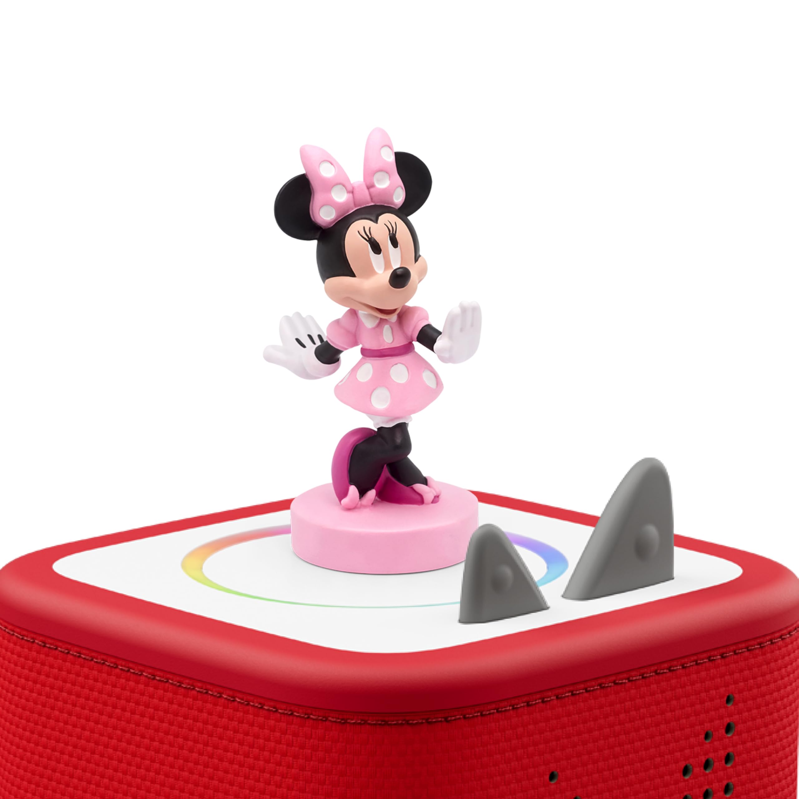 Tonies Minnie primer plano rostro con colores reconocibles y seguridad