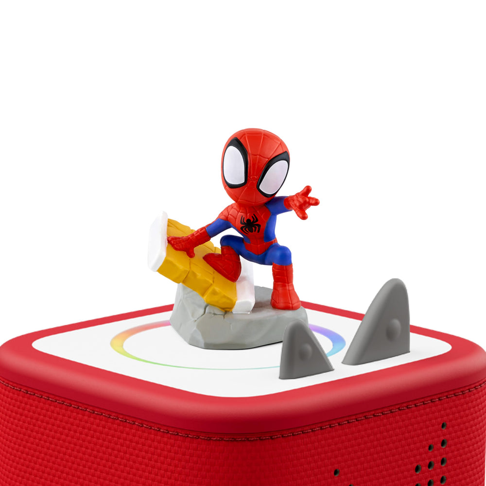 Tonies Spidey detalle de textura del molde que facilita agarre seguro