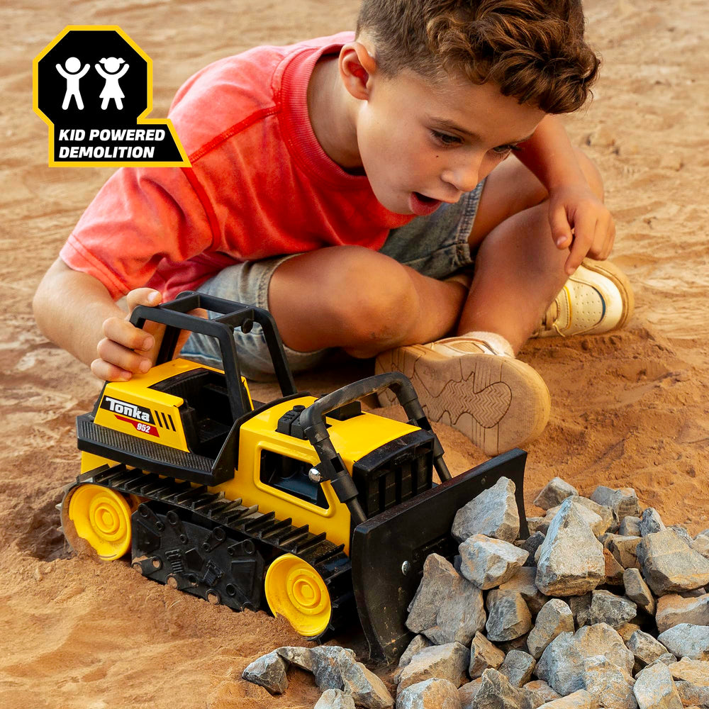 Tonka steel chassis detail revealing metal durability for long-lasting play benefit