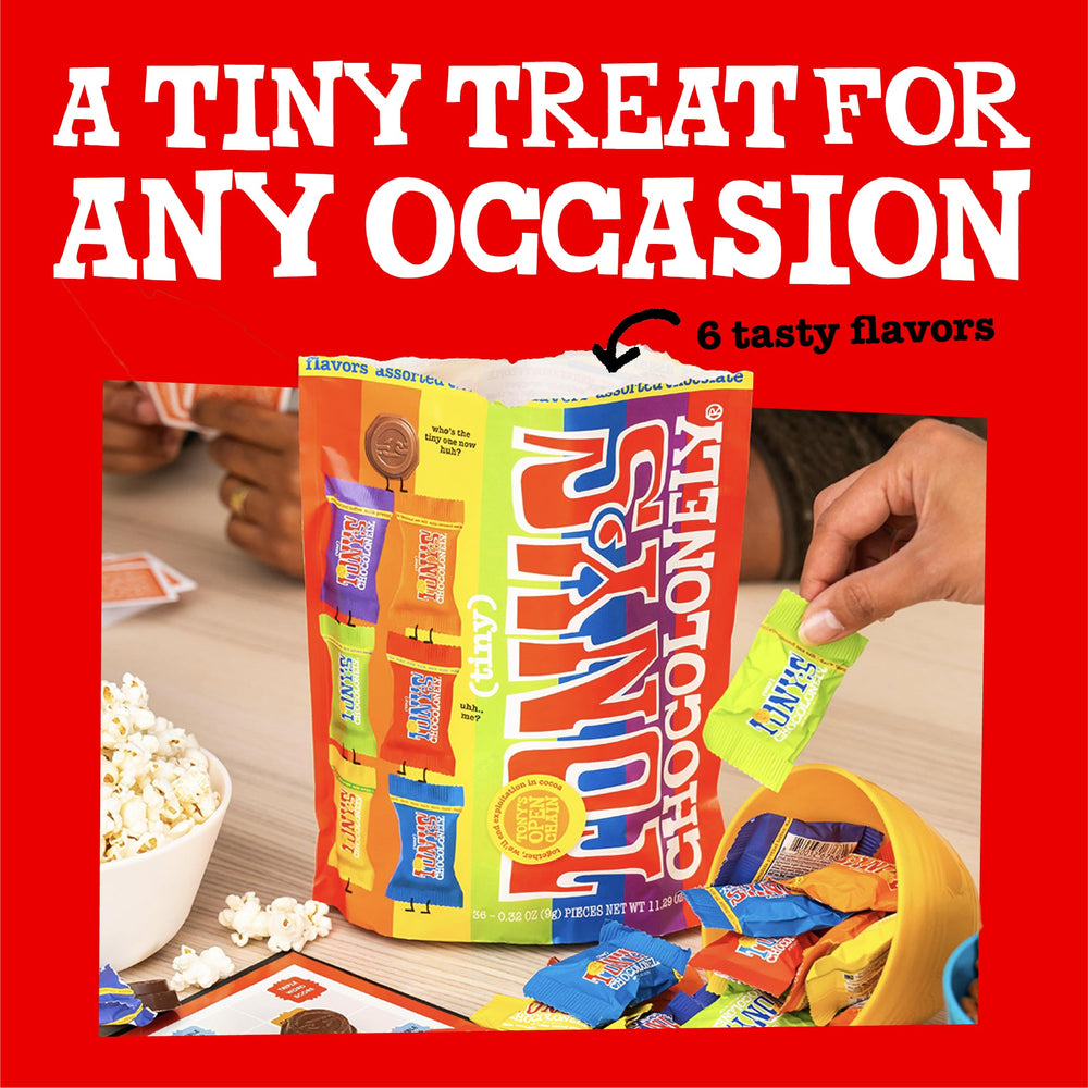 Tony’s Chocolonely trozos de almendra e ingredientes que muestran calidad y textura
