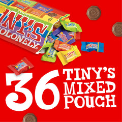 Tony’s Chocolonely monedas desplegadas que muestran colores y sabores para elegir