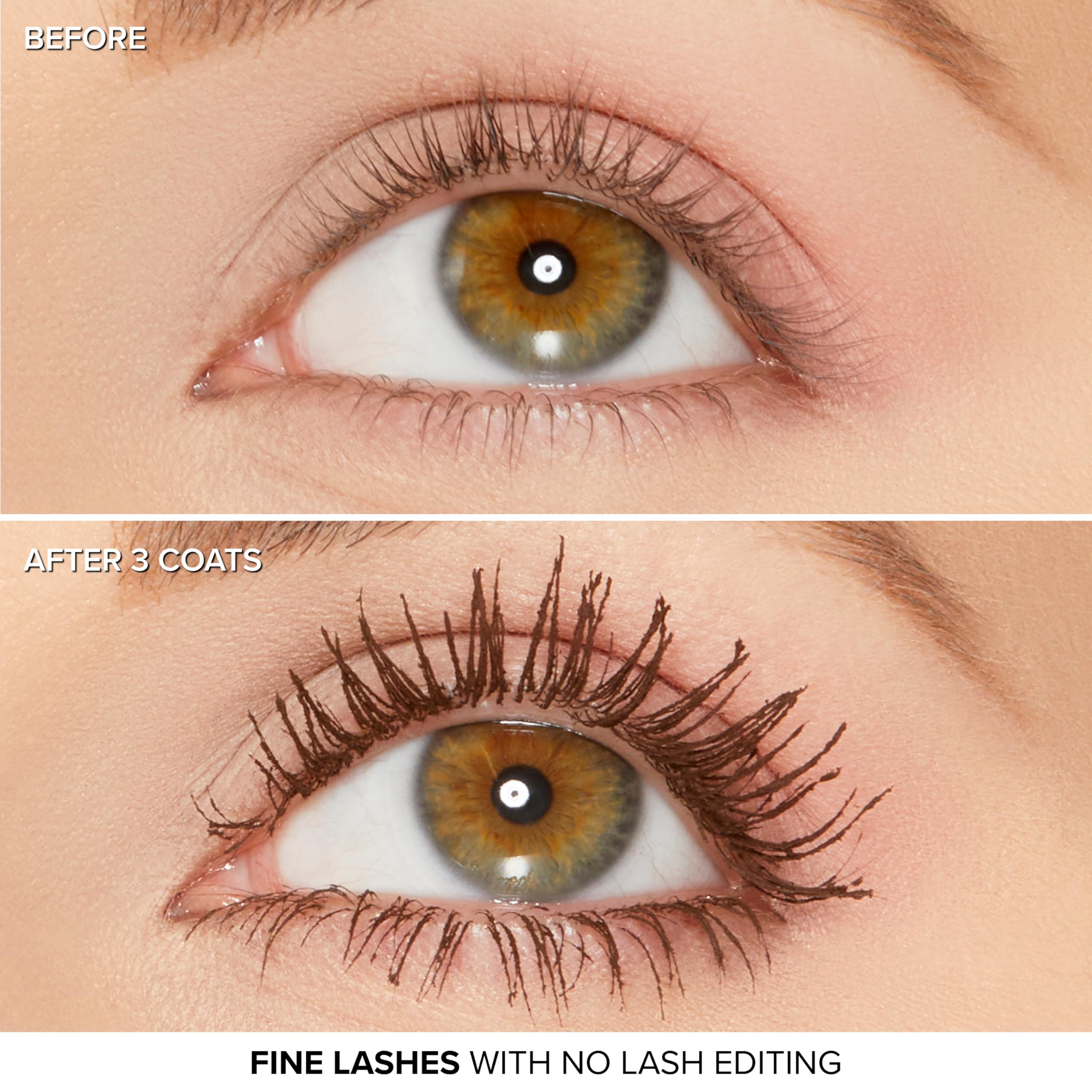 Too Faced aplicación en pestañas superiores para efecto postizas visible