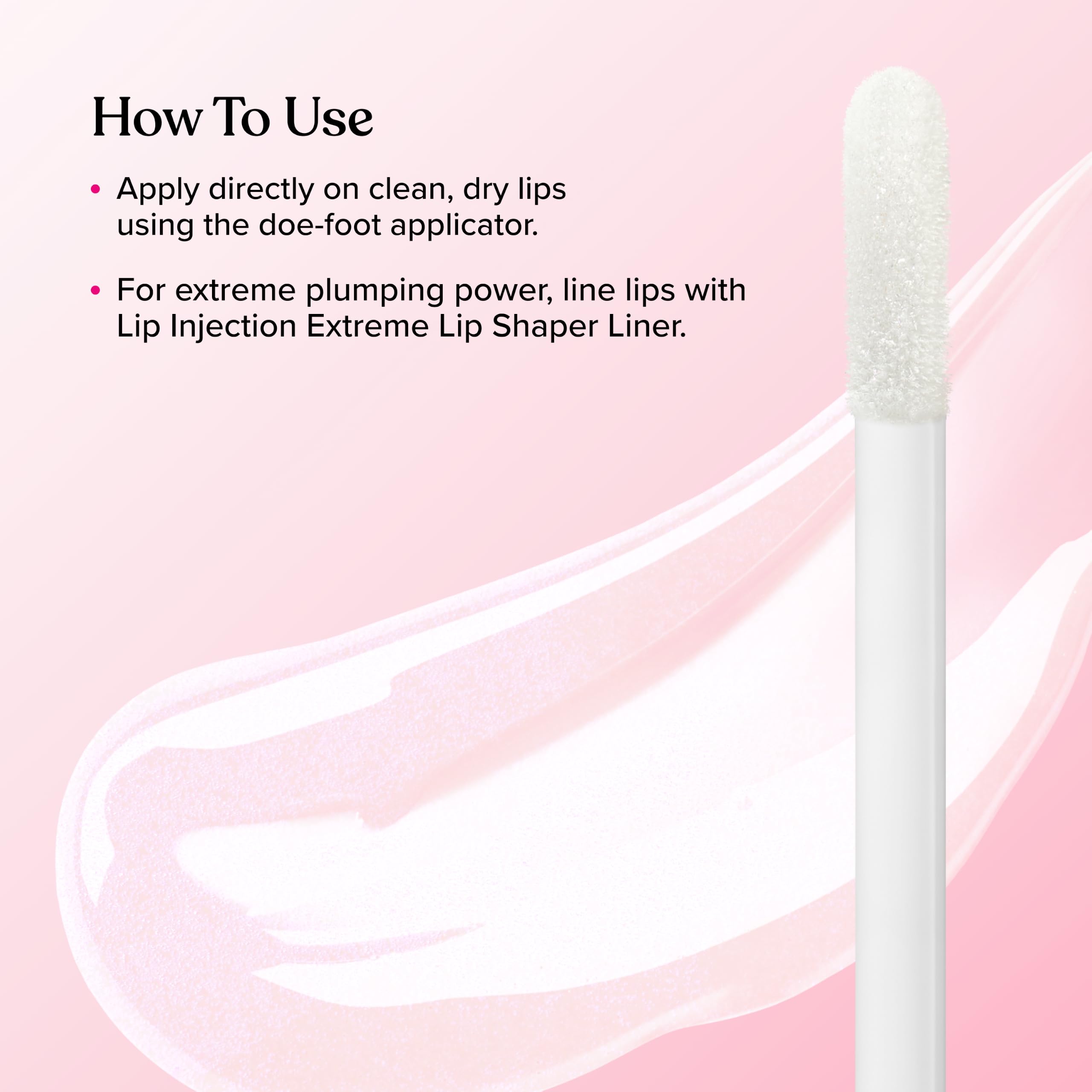 Too Faced comparación labial antes y después mostrando percepción de volumen