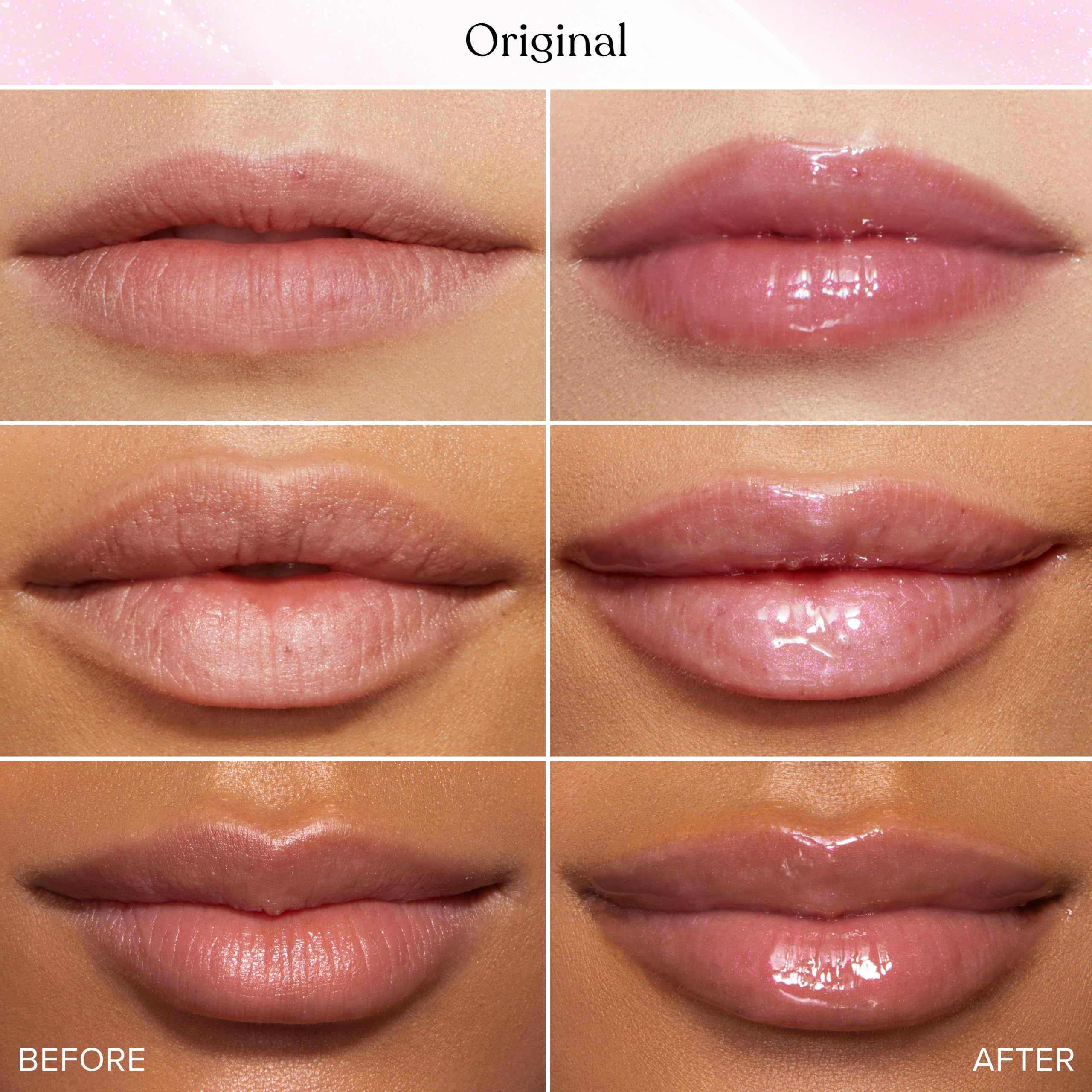 Too Faced frasco en mano para comparar tamaño práctico y portabilidad