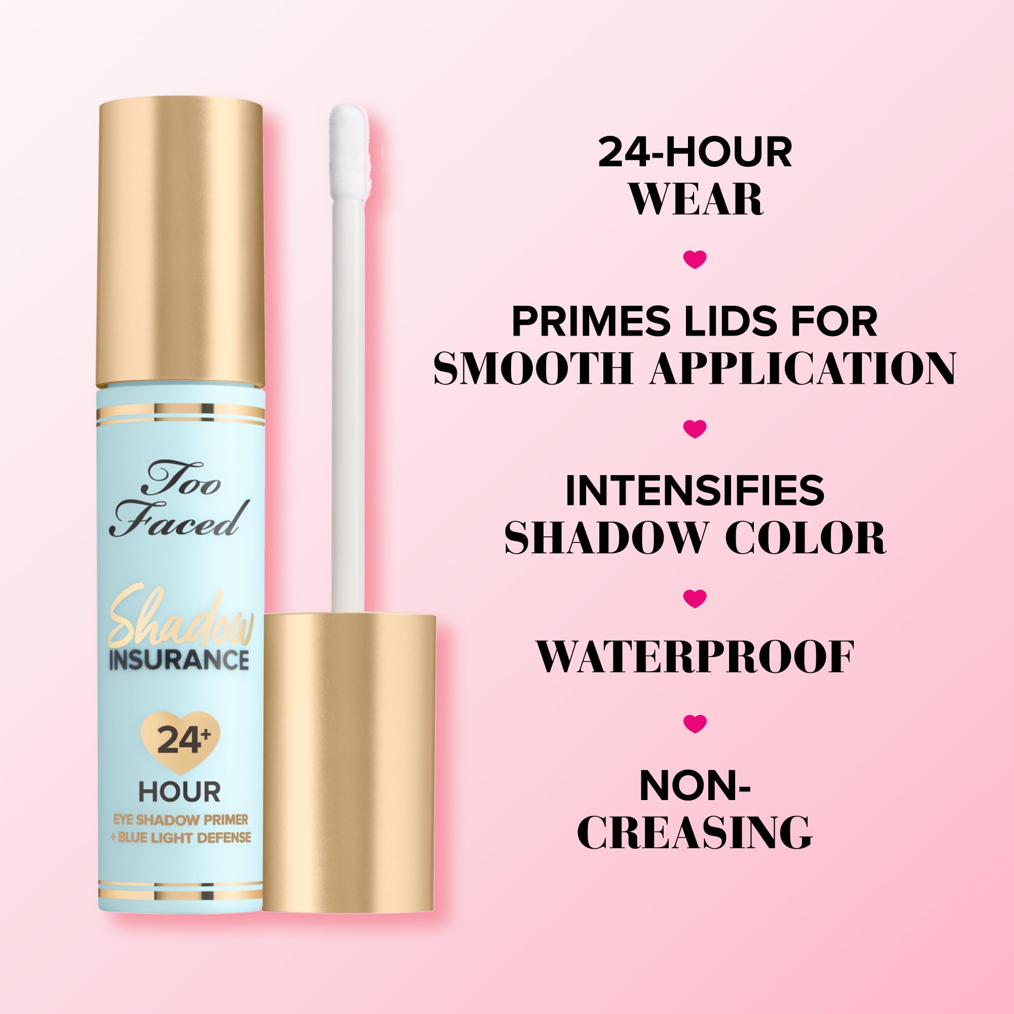 Too Faced gota de textura translúcida mostrando acabado ligero