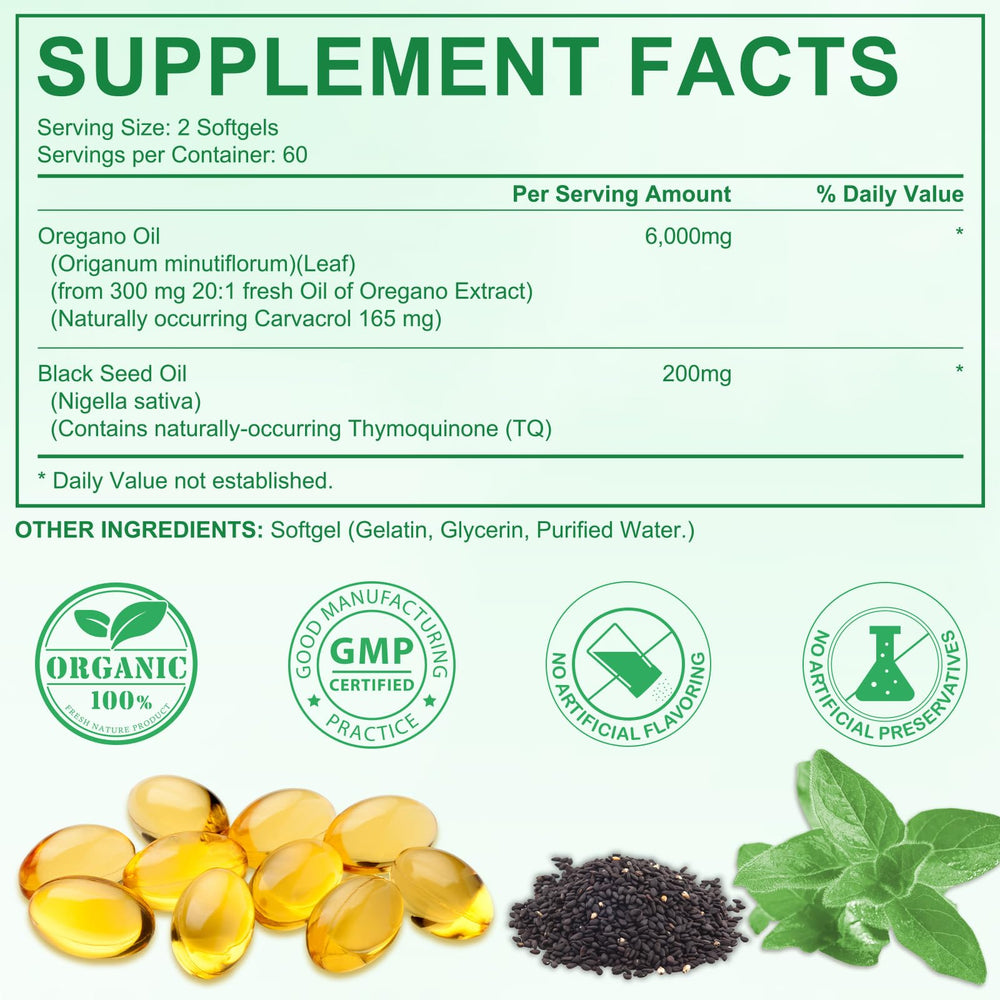 Tooffi ingredientes orégano y comino negro mostrando origen natural