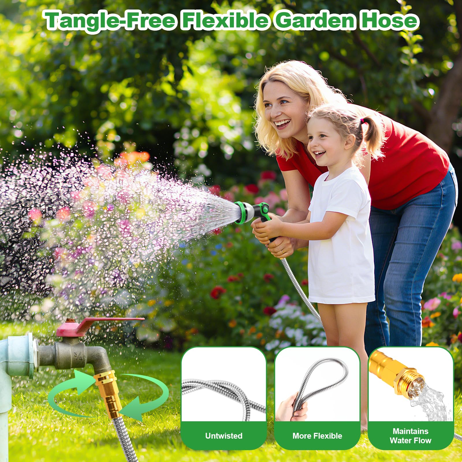 Toolasin boquilla 10 modos en mano, control ergonómico confortable