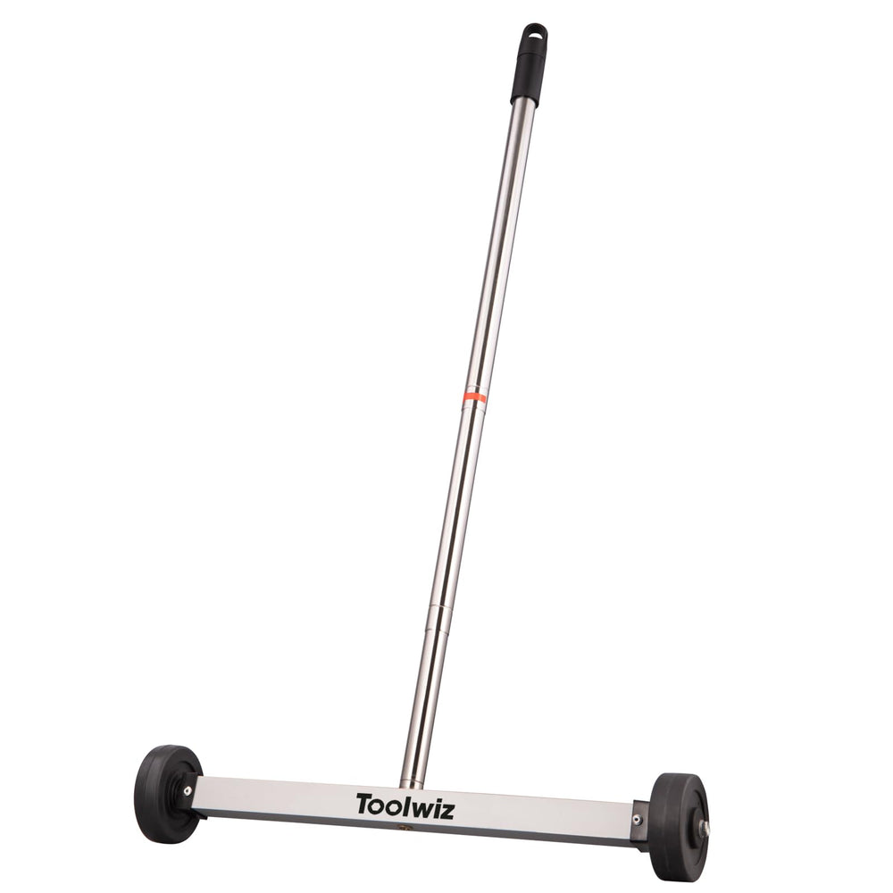 Toolwiz barredora frontal 17 pulgadas mostrando ancho y cuerpo