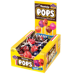 Tootsie Pops detalle del centro masticable Tootsie Roll que invita a disfrutar