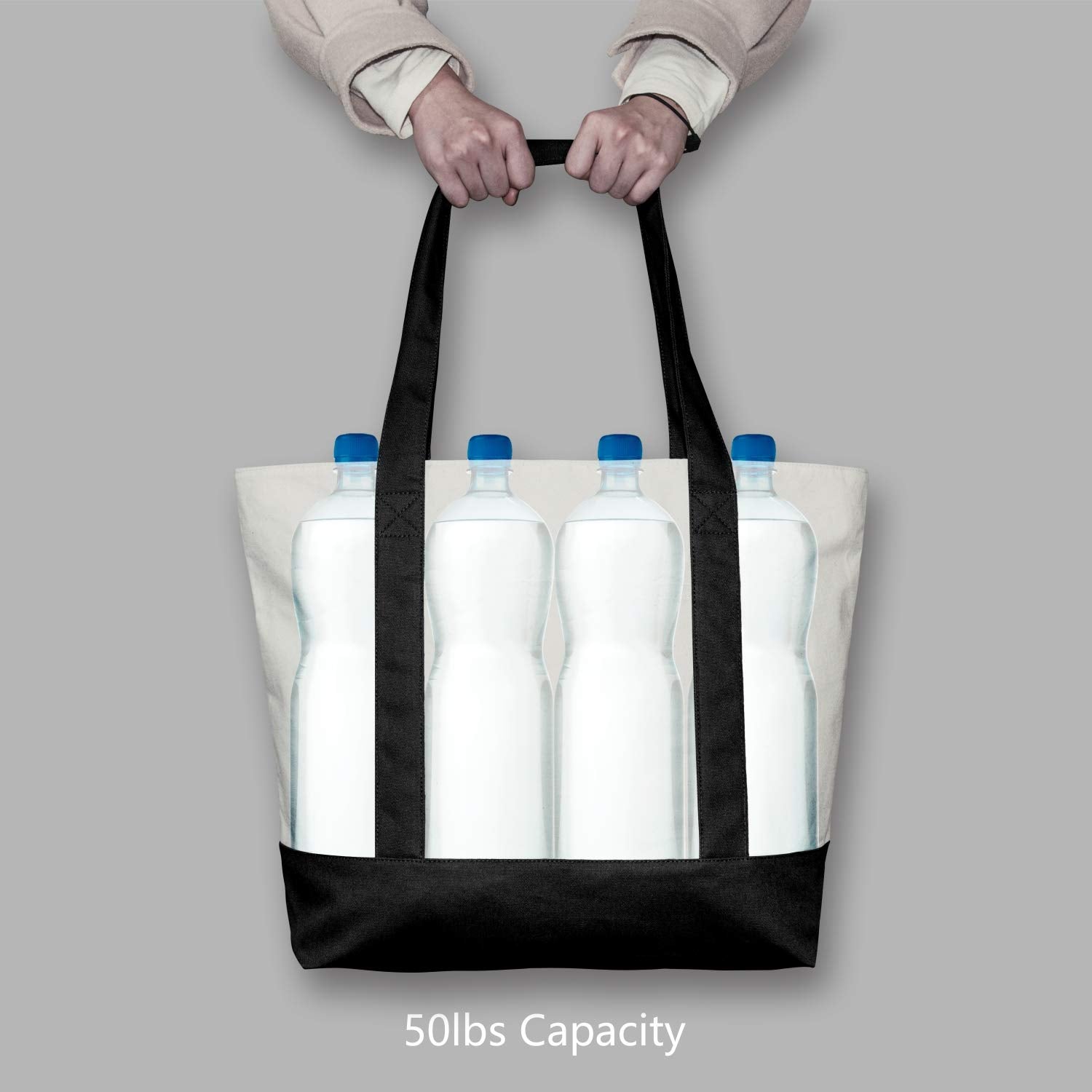TOPDesign comparación de tamaño con libro y botella para escala