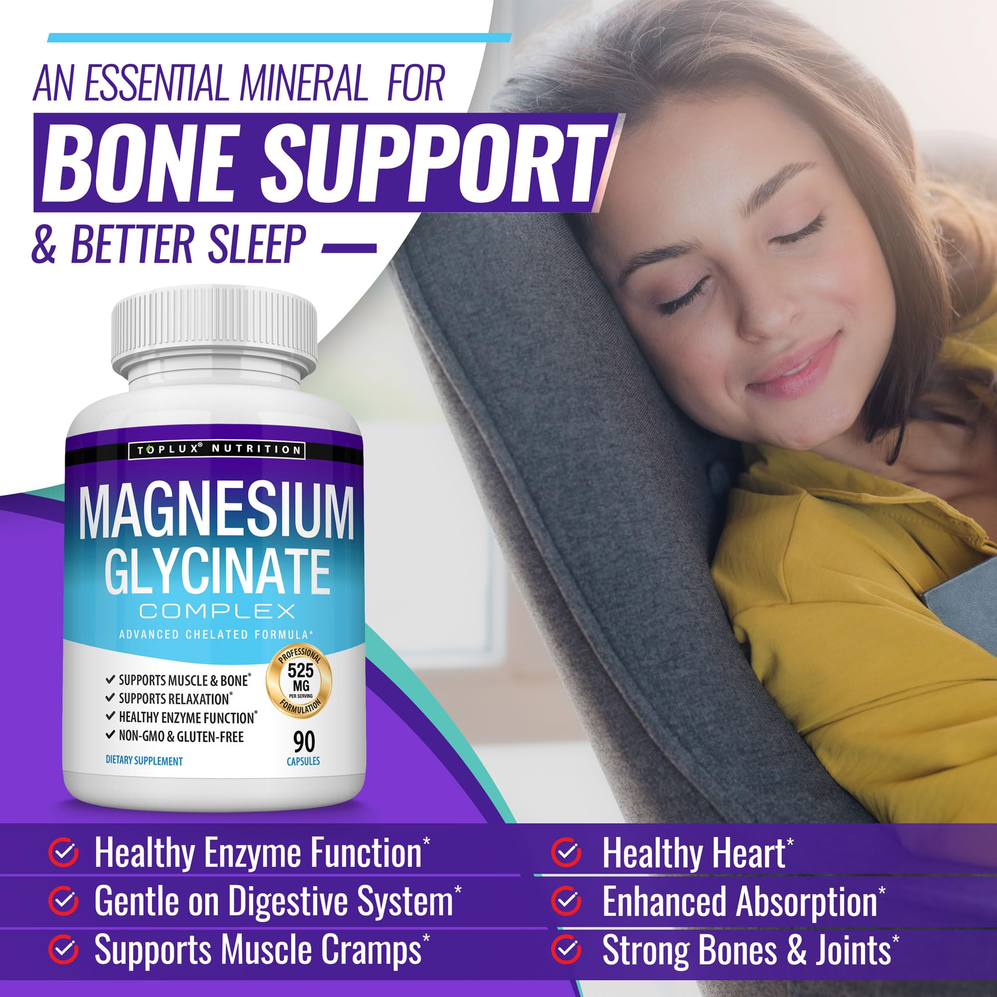 Toplux suplemento en noche relajante para un sueño reparador