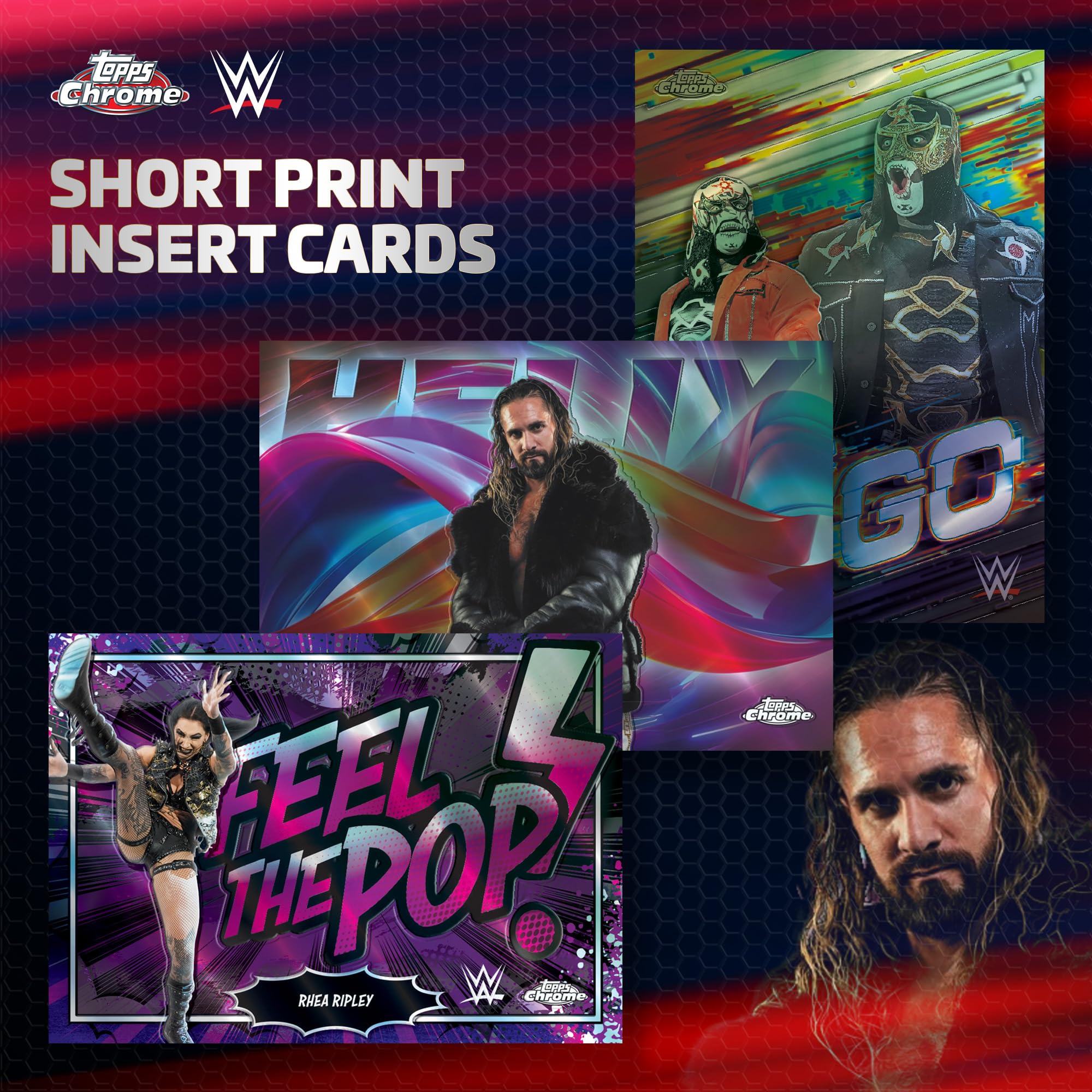 Inserto Signalz Topps Chrome WWE nuevo con efecto visual único