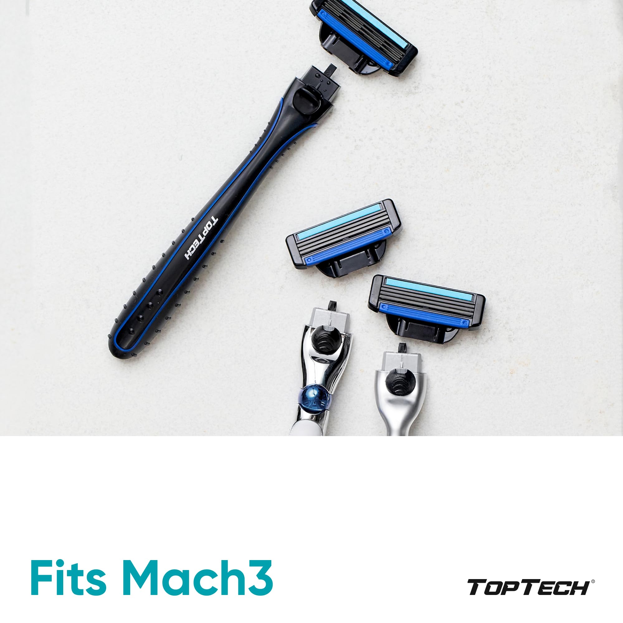 Toptech tira lubricante con aloe vera visible, reduce la fricción y calma la piel