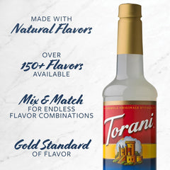 Torani frambuesa y fresa lado a lado para combinar sabores creativos
