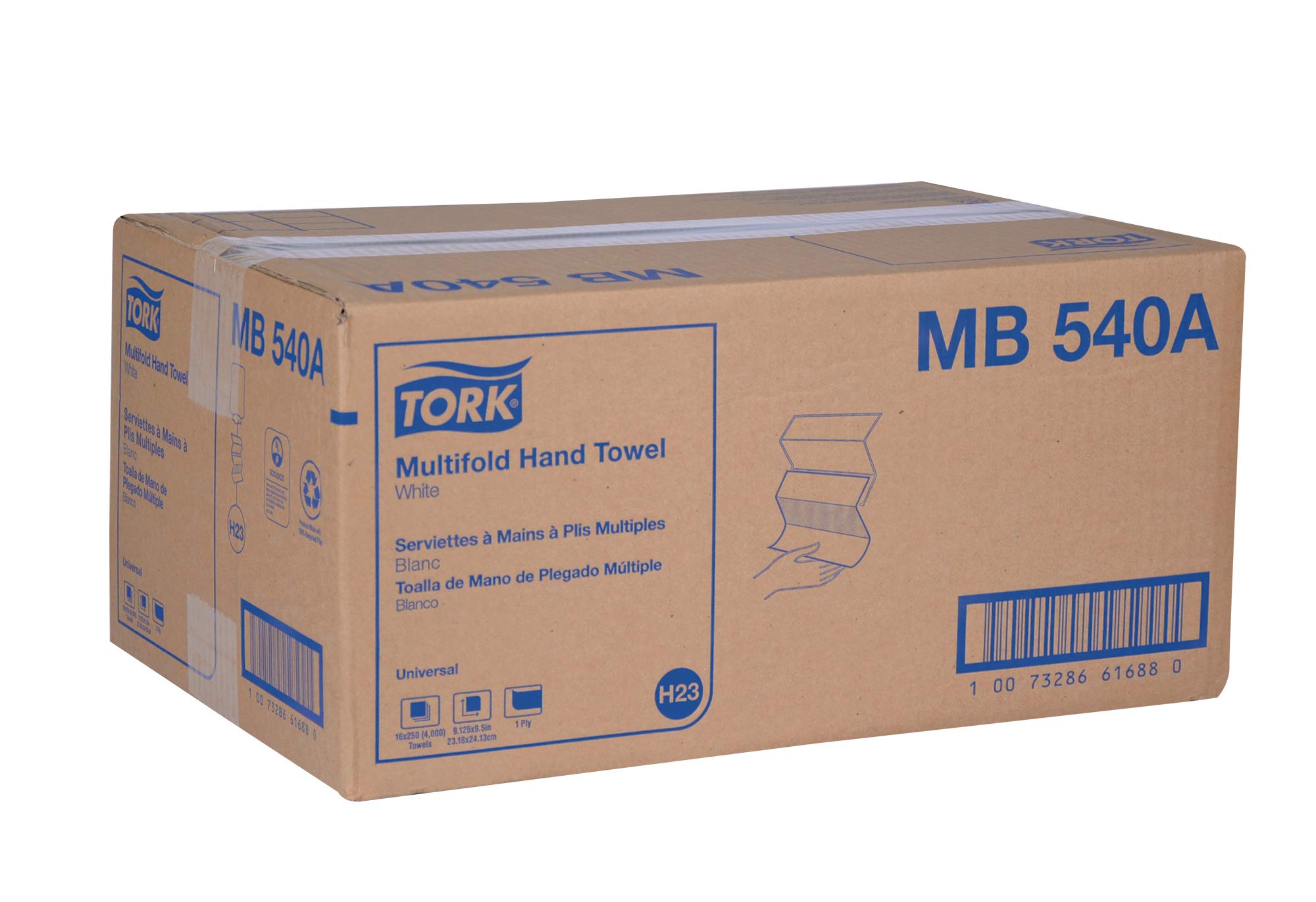 Tork fibras recicladas destacando beneficio medioambiental