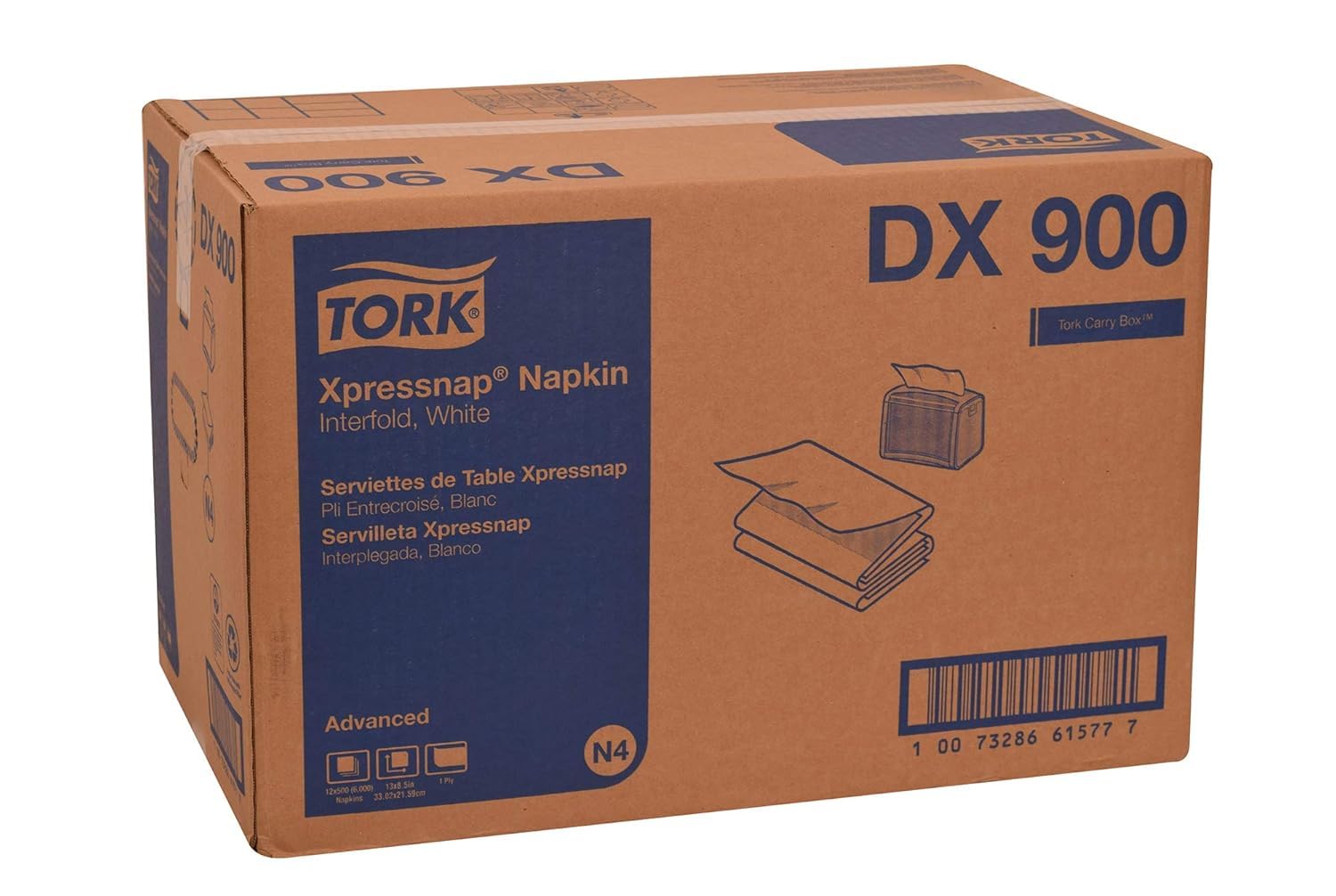 Tork servilletas DX900 pilas apiladas listas para uso en servicio intensivo