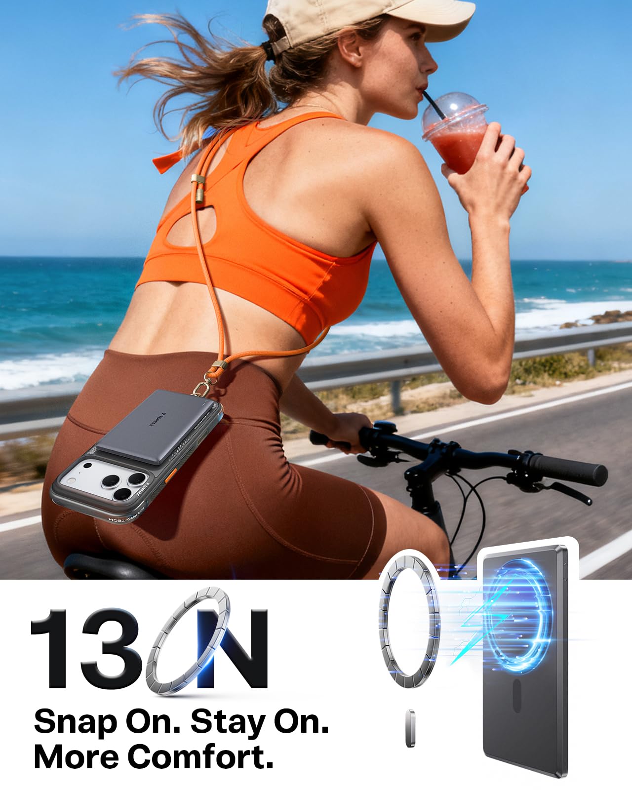 TORRAS MiniMag junto a objetos para mostrar su tamaño y portabilidad