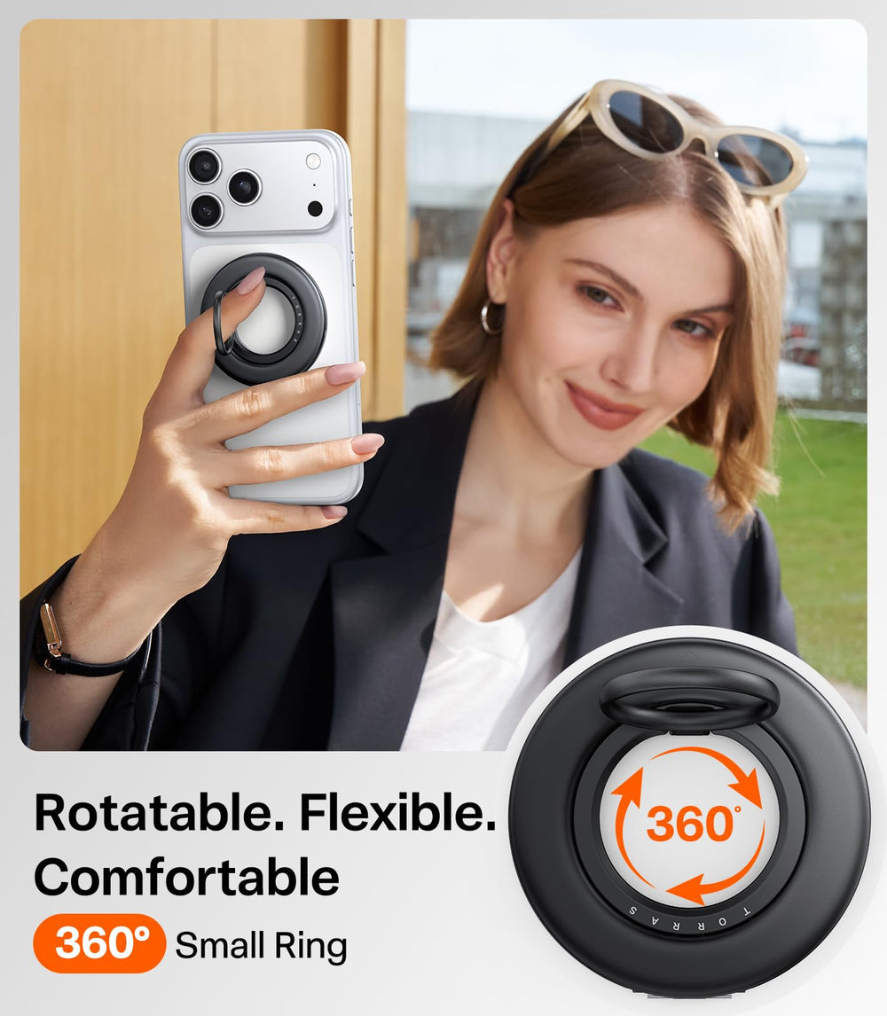 TORRAS close-up of stainless-steel rotating ring showing durable construction and grip