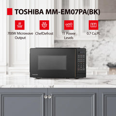 TOSHIBA plato giratorio de vidrio de 9.6 pulgadas mostrando reparto uniforme