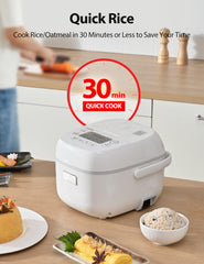 TOSHIBA olla con vaporera y verduras cocinándose, cocción saludable