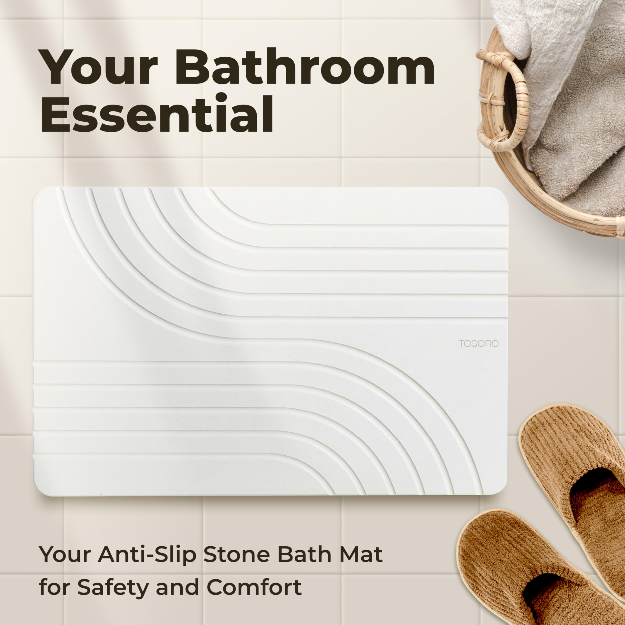TOSORO en baño moderno aporta aspecto spa y funcionalidad