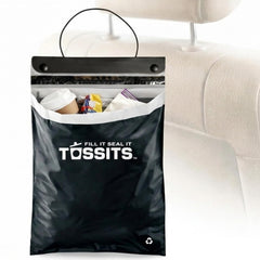Tossits paquete frontal mostrando 21 bolsas, fácil almacenamiento y uso