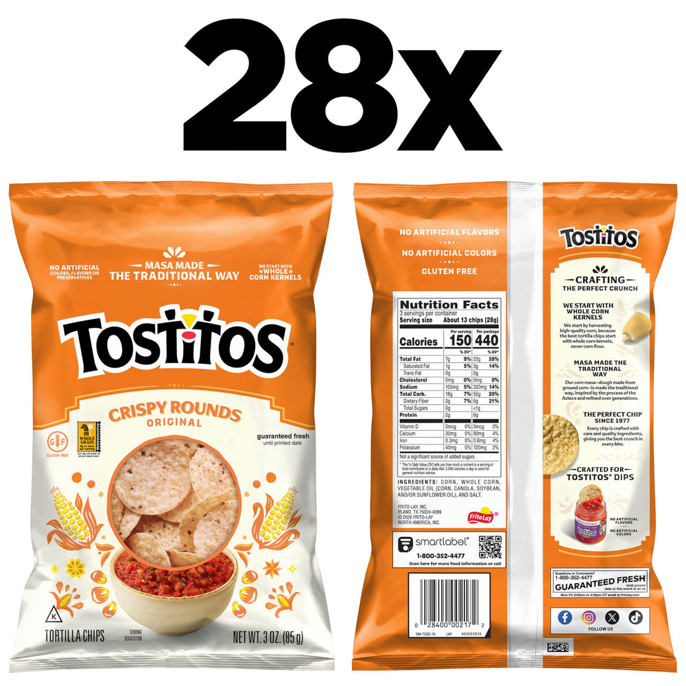 Tostitos textura cercana que destaca crujido y resistencia al mojar