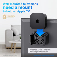 Detalle de las ranuras de ventilación TotalMount que ayudan a disipar calor del Apple TV