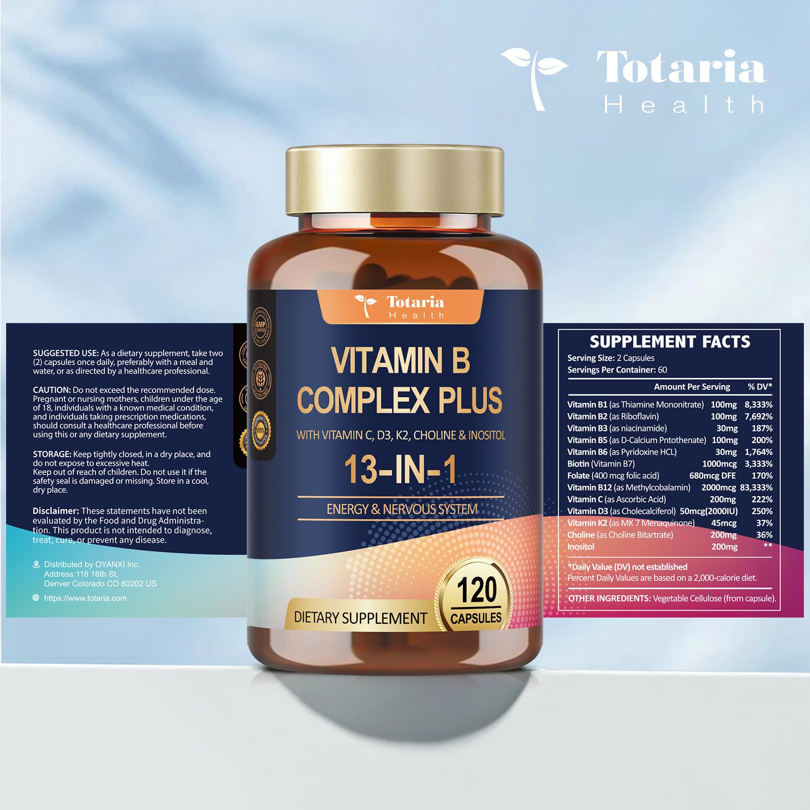 Totaria envase junto a objeto cotidiano para comparar volumen y duración