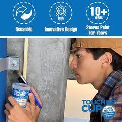 Touch Up Cup interior con bola mezcladora para pintura homogénea