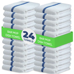 Towels N More paquete frontal mostrando 24 toallas y beneficio de stock amplio
