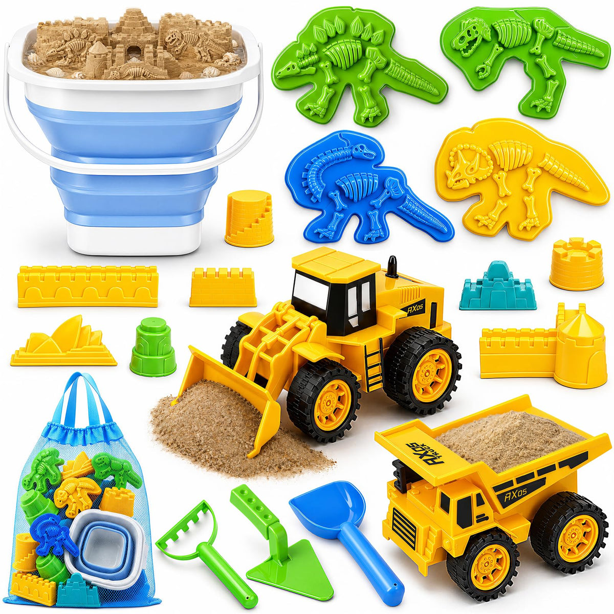 TOY Life frontal del empaque mostrando todas las piezas y beneficios