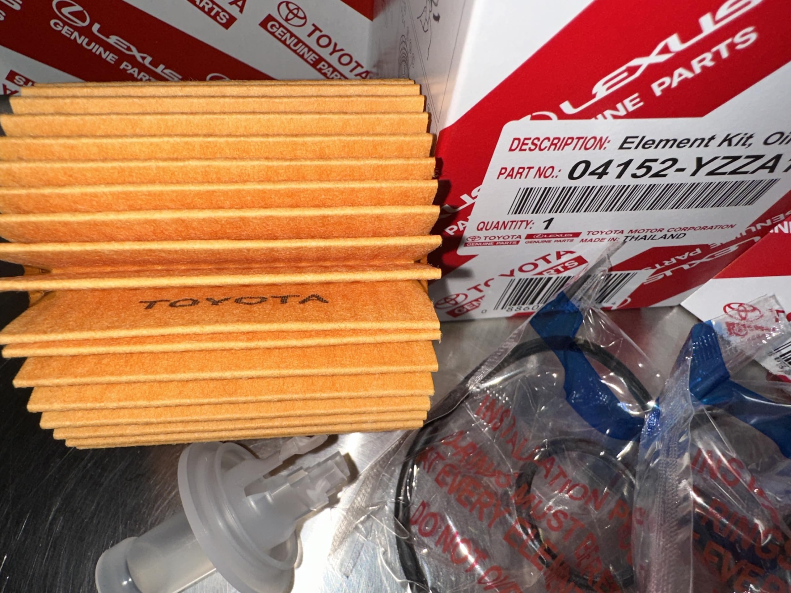 Toyota 04152-YZZA1 primer plano del material filtrante que mejora la protección