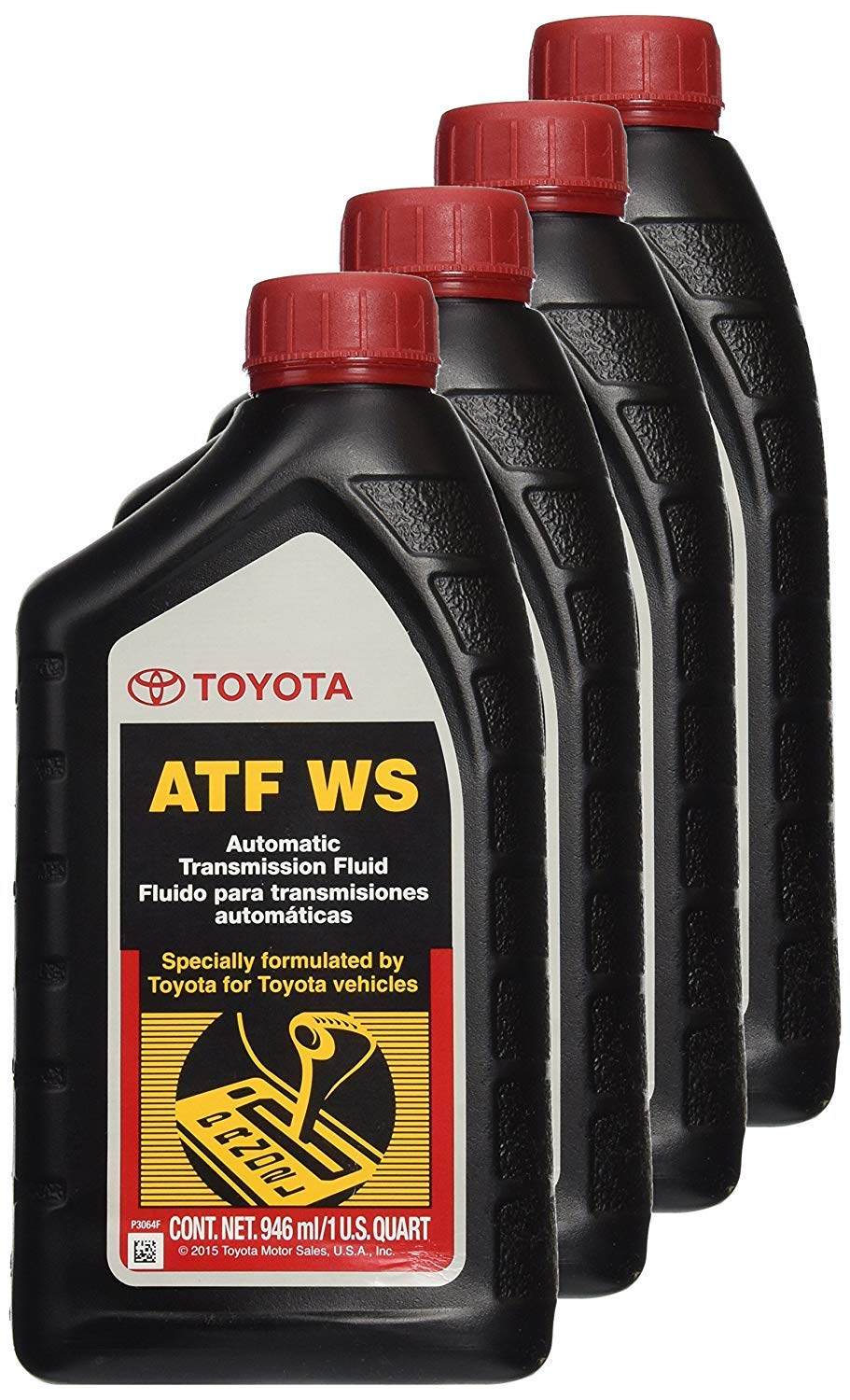 Toyota ATF WS envase frontal pack de 4, original y fácil de usar