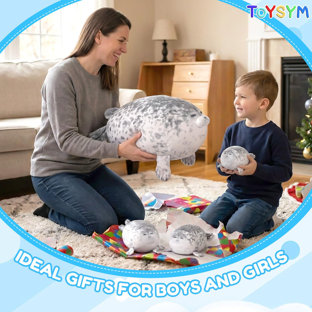 TOYSYM foca junto a mano para comparar escala y tamaño real