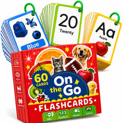 TOYVENTIVE empaque frontal mostrando las 60 tarjetas y beneficios portátiles