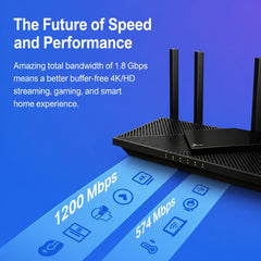 TP-Link Archer AX21 detalle de antenas que mejora alcance y estabilidad de señal