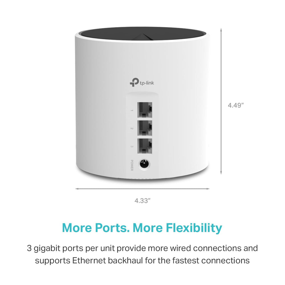 TP‑Link Deco X55 conexión Ethernet como backhaul para mejor rendimiento