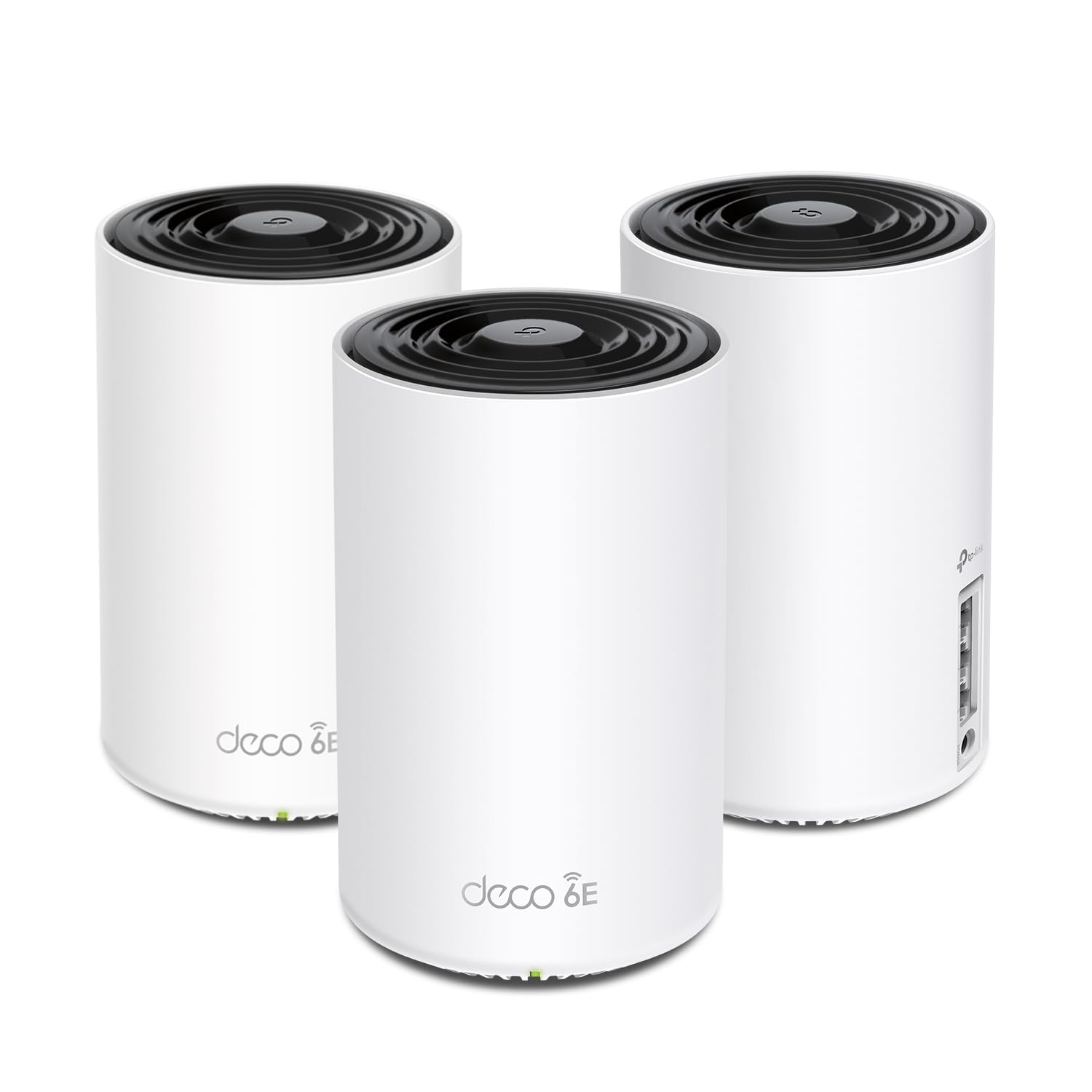 TP‑Link Deco XE75 frontal mostrando diseño y mejor cobertura